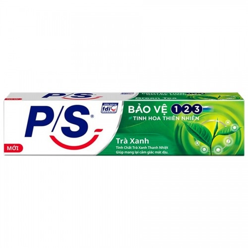 PS Kem Đánh Răng 123 Trà Xanh 190g